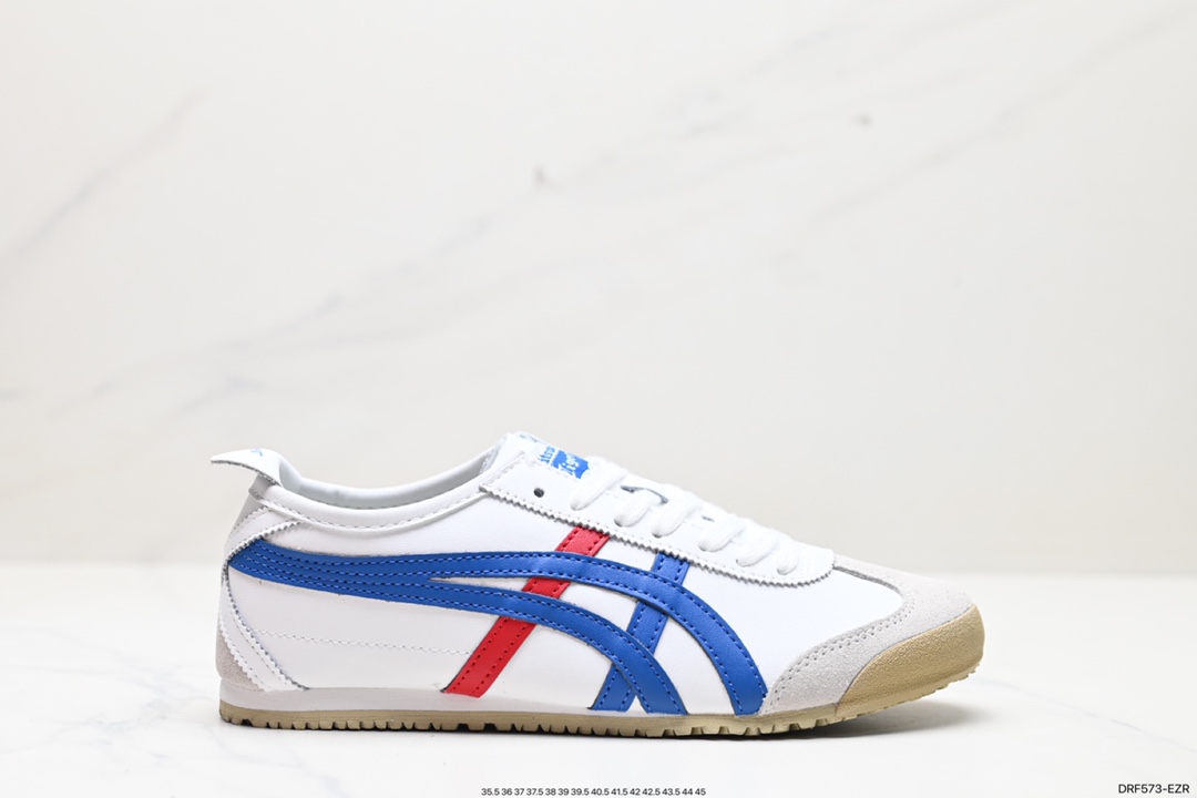 Onitsuka Tiger White Blue Red Retro Casual Sneakers