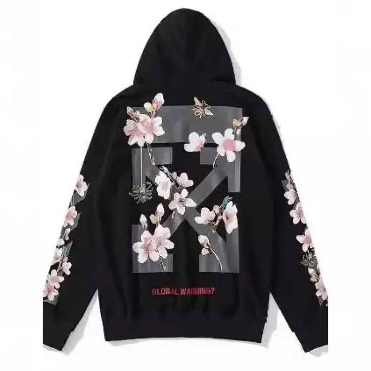 OFF-WHITE Black Cherry Blossom Hoodie
