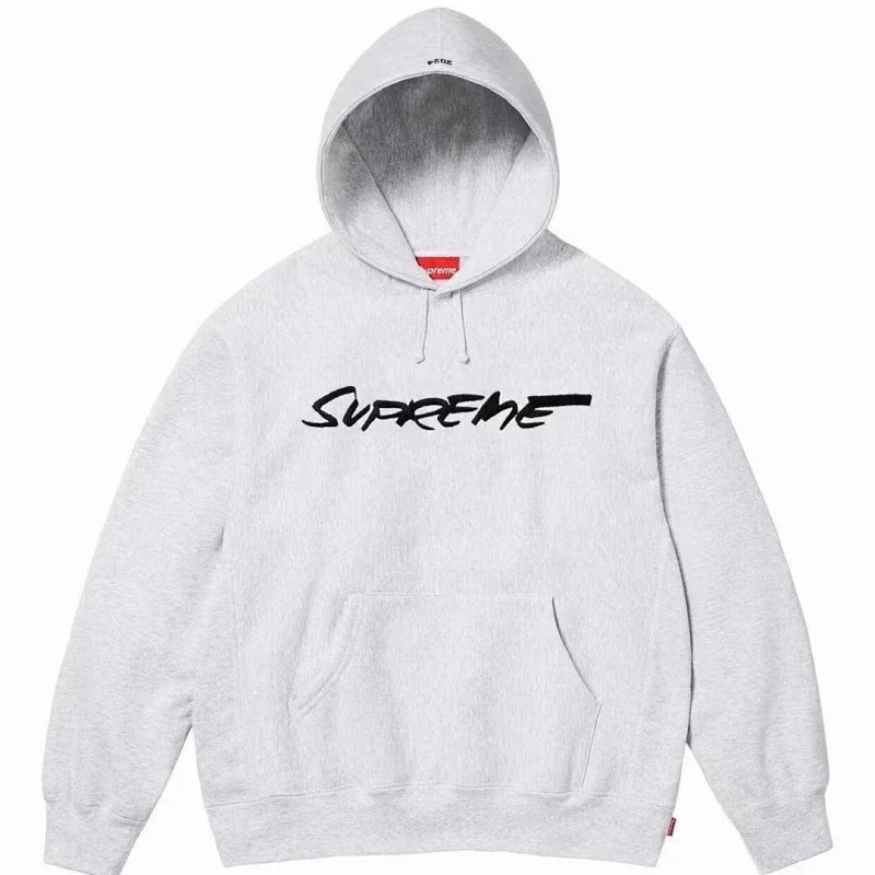 Supreme Heather Gray Graffiti Logo Hoodie