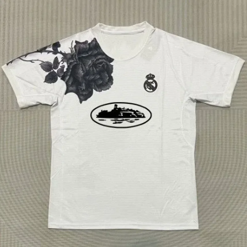 Corteiz Black Brasil Jersey with Yellow Trim