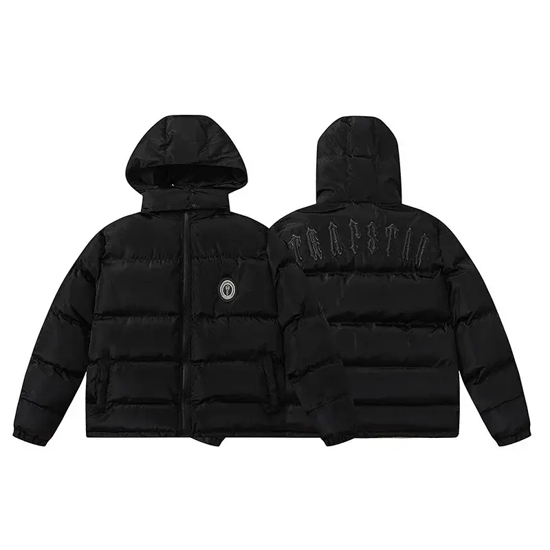 TRAPSTAR Black Logo Puffer Jacket
