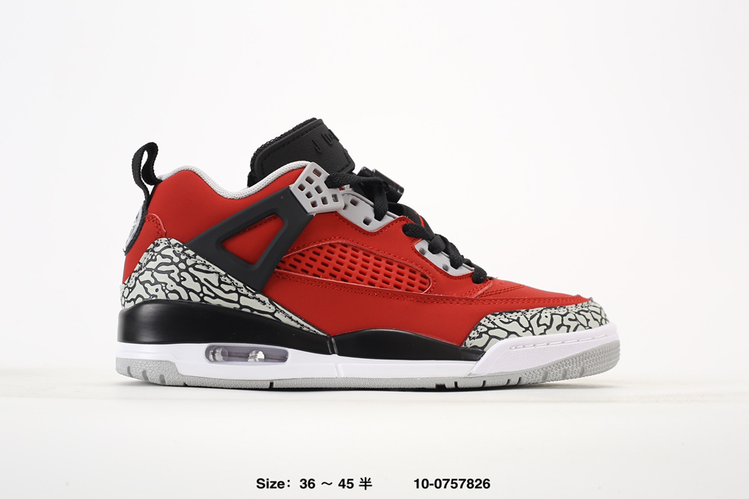 Air Jordan 4 Red Black Elephant Print Shoes