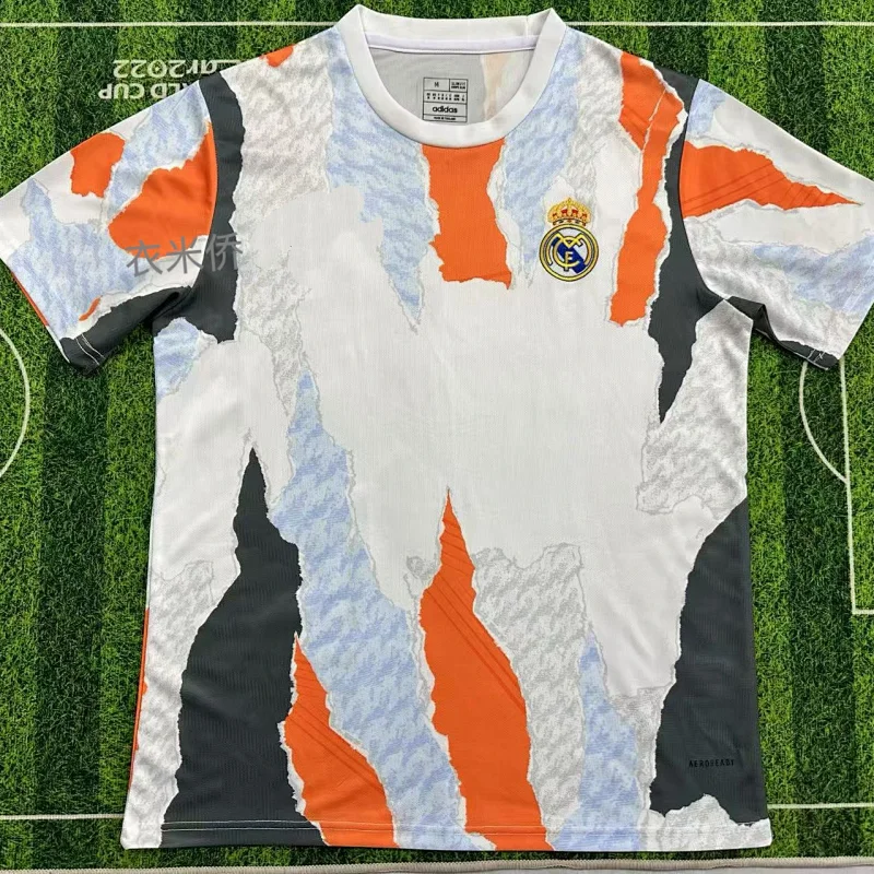 Adidas Real Madrid White Jersey with Snake & Floral Design