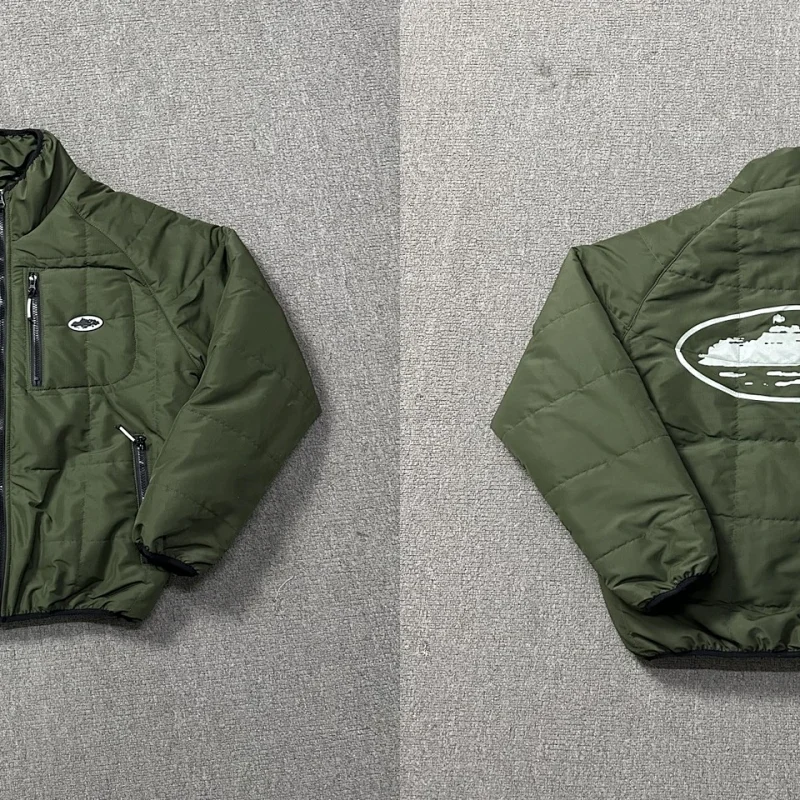 Corteiz Olive Green Padded Jacket