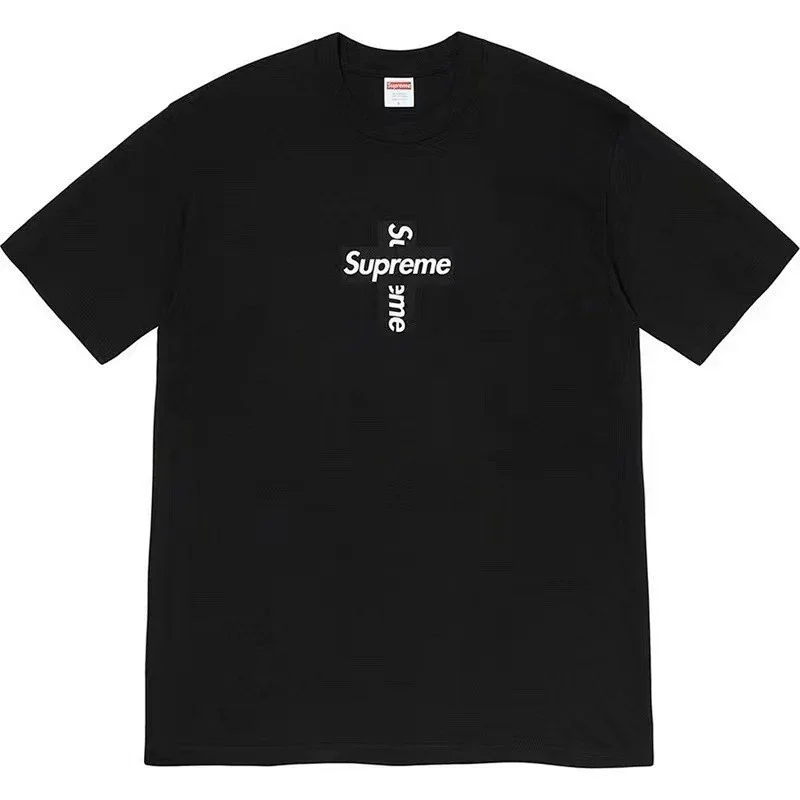 Supreme Black Cross Logo T-Shirt
