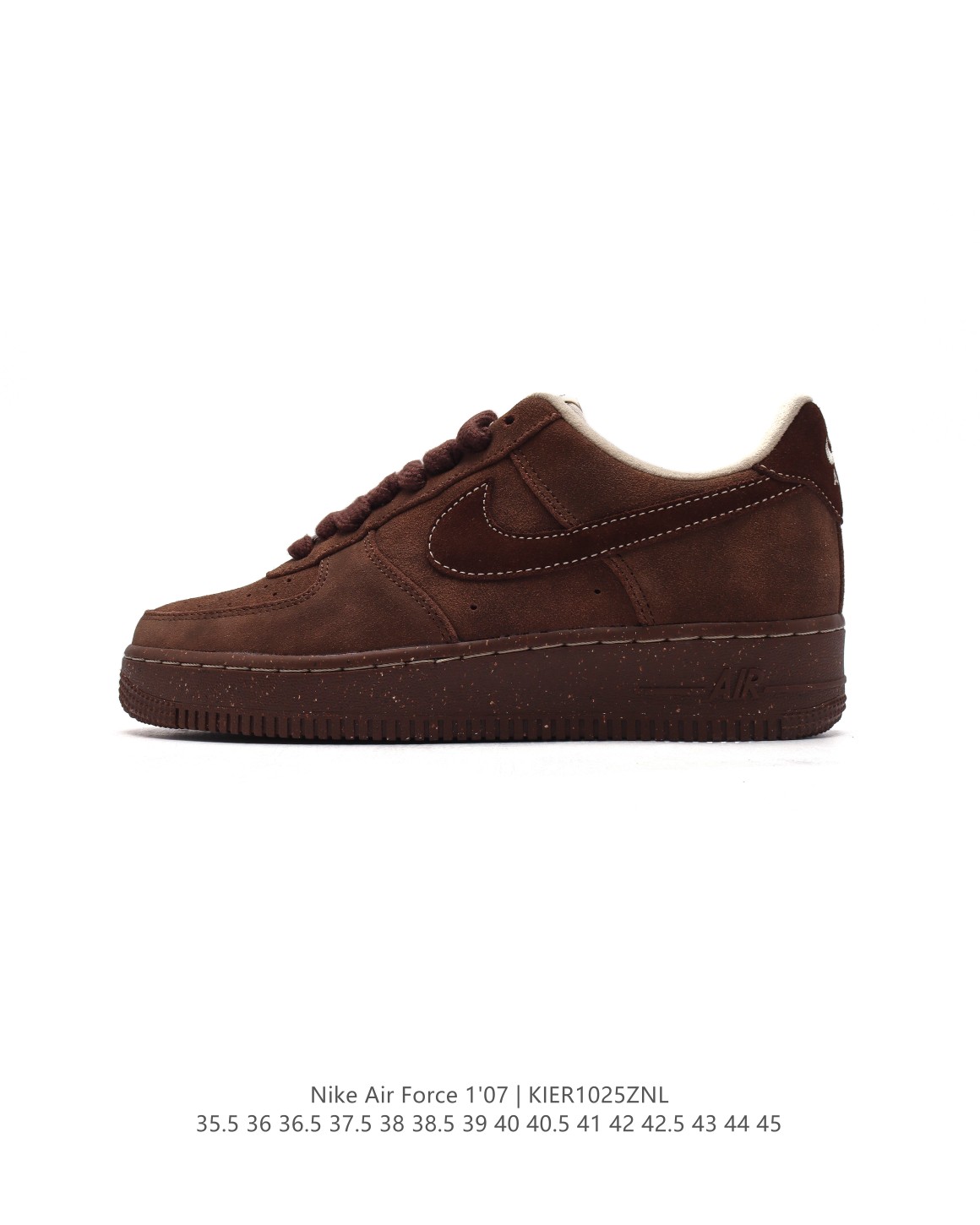 Nike Air Force 1 '07 Brown Suede Shoes