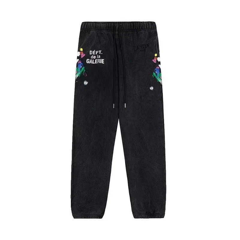 DÉPT. de la GALERIE Black Graphic - Print Drawstring Sweatpants