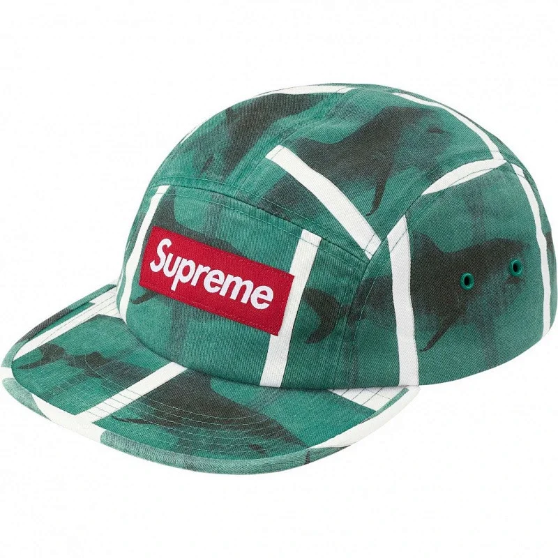 Supreme Green Shark Cap