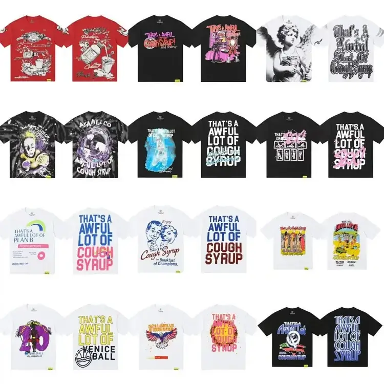 THAT'S A AWFUL LOT OF COUGH SYRUP Multi-Color Graphic Tees
