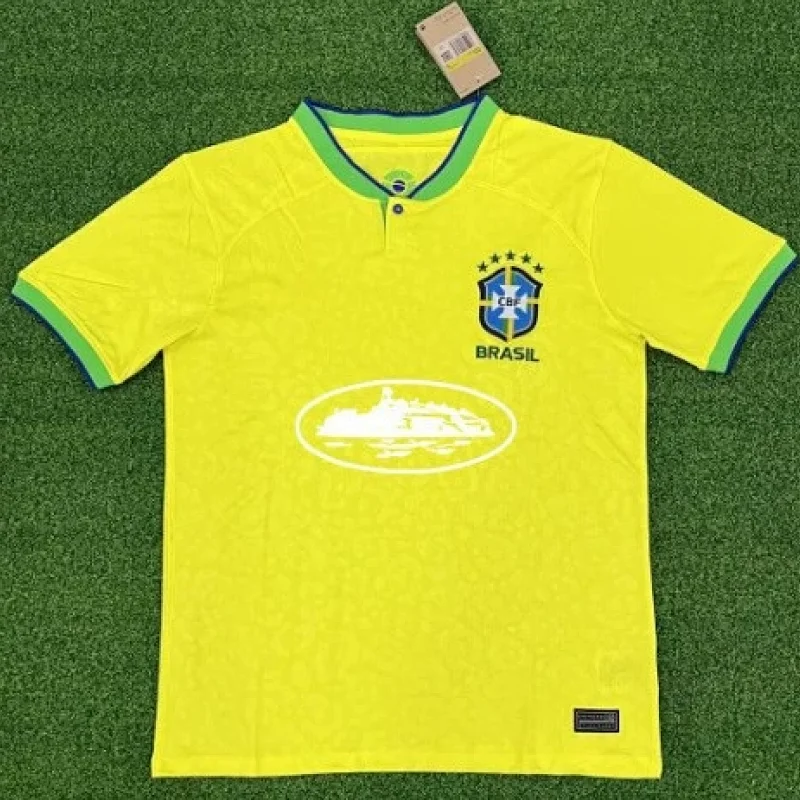 Stussy x Brazil CBF Black Leopard Jersey