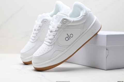 Jisoo Same Style Alojiar Fleece-Lined White Sneakers Women's 2025 New Style