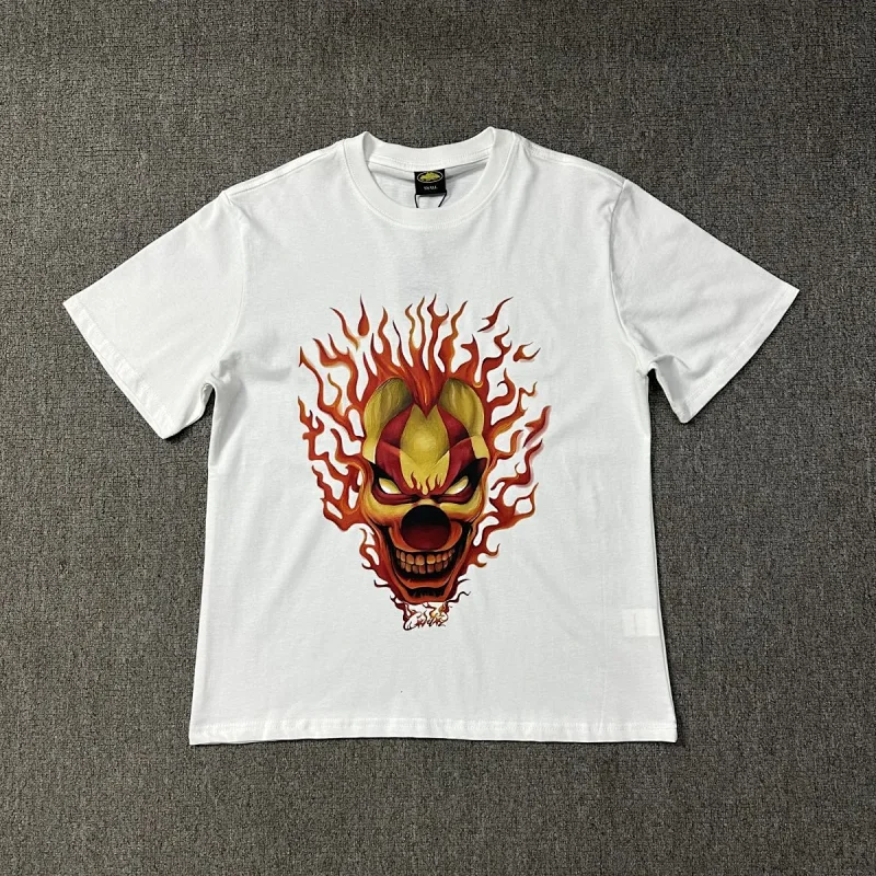 THE CLOWNS White Flame - Clown Graphic T - Shirt