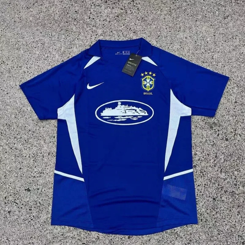 Stussy Green Soccer Jersey with Italy Badge & Adidas Stripes