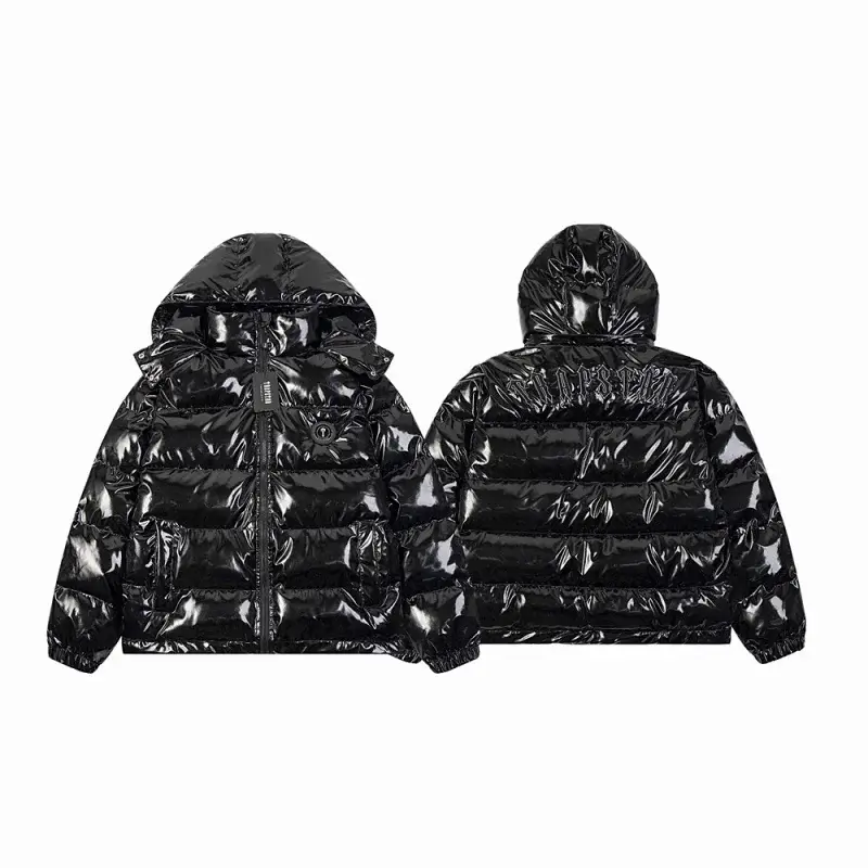 TRAPSTAR Black Shiny Puffer Jacket