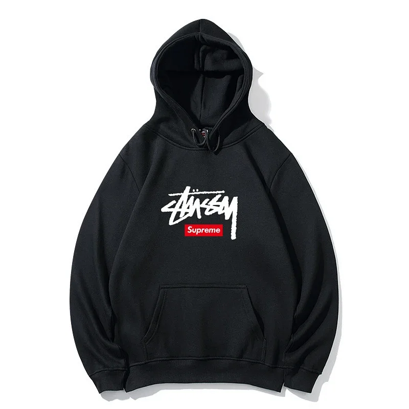 Supreme x Stussy Black Hoodie