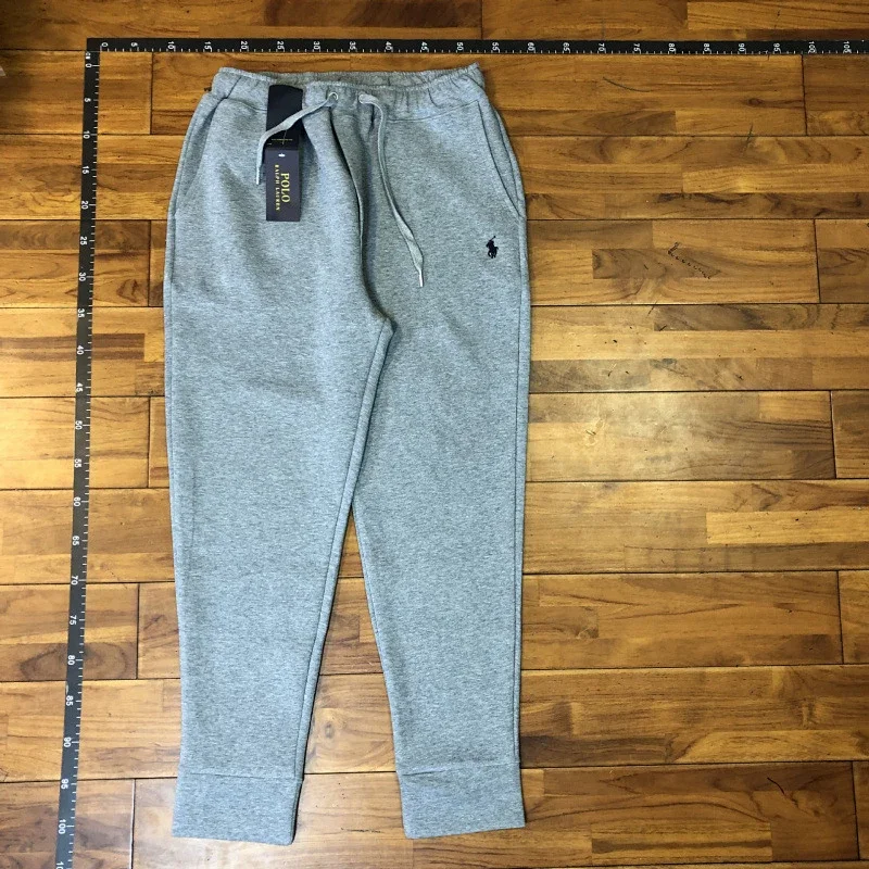 Polo Ralph Lauren  Gray Heather Jogger Sweatpants (Drawstring, Pony Logo)