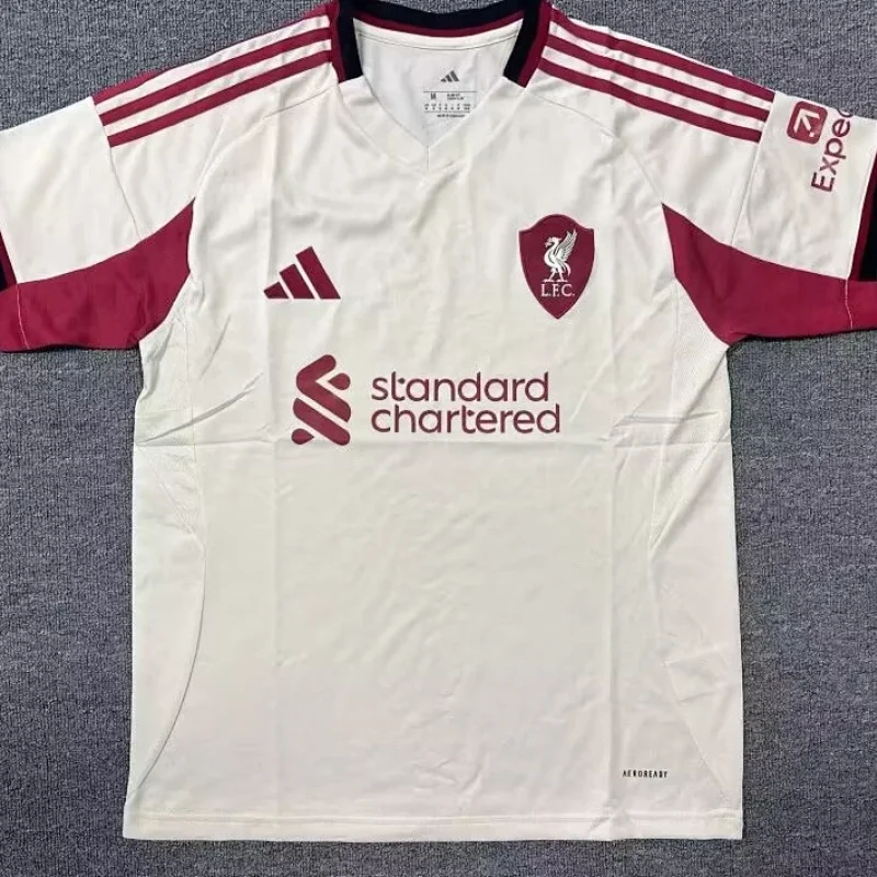 Adidas Polo: White with Green/Yellow Stripes, Trefoil & Club Badge