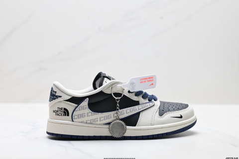 Nike Air Jordan 1 Travis Scott Reverse Hook Low-Top Basketball Shoes