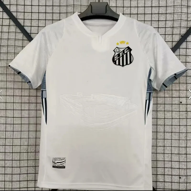 Amazonas White Soccer Jersey with Geometric Pattern
