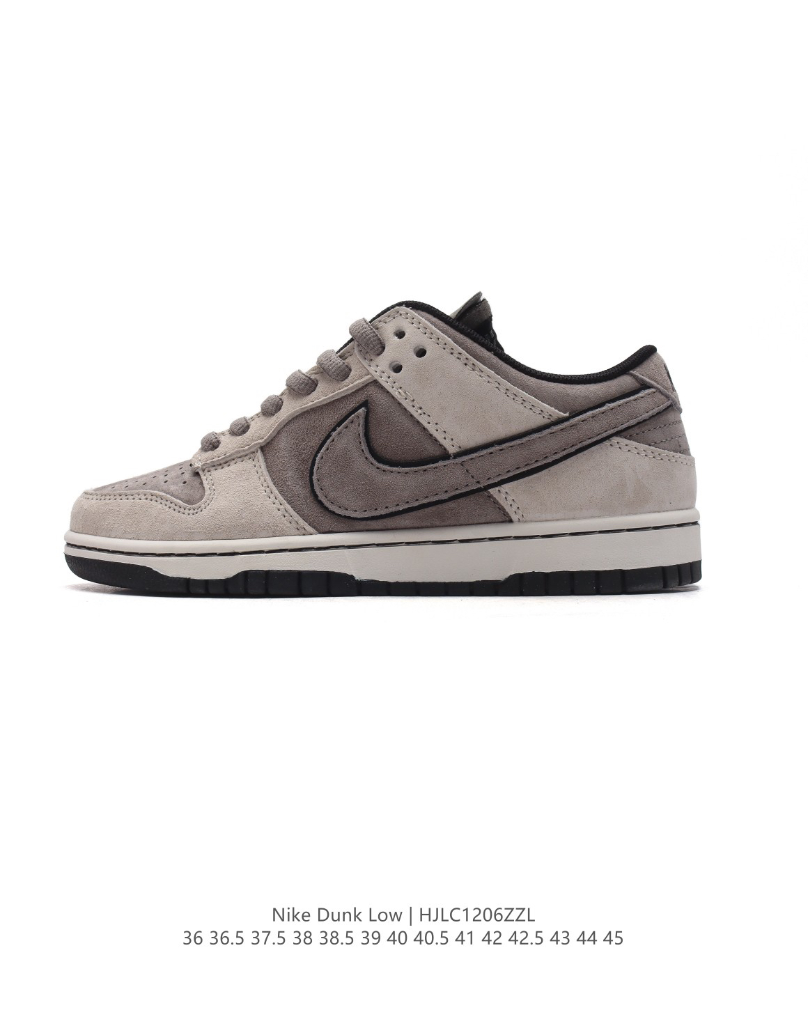 Nike Dunk Low Light Gray Suede Sneakers