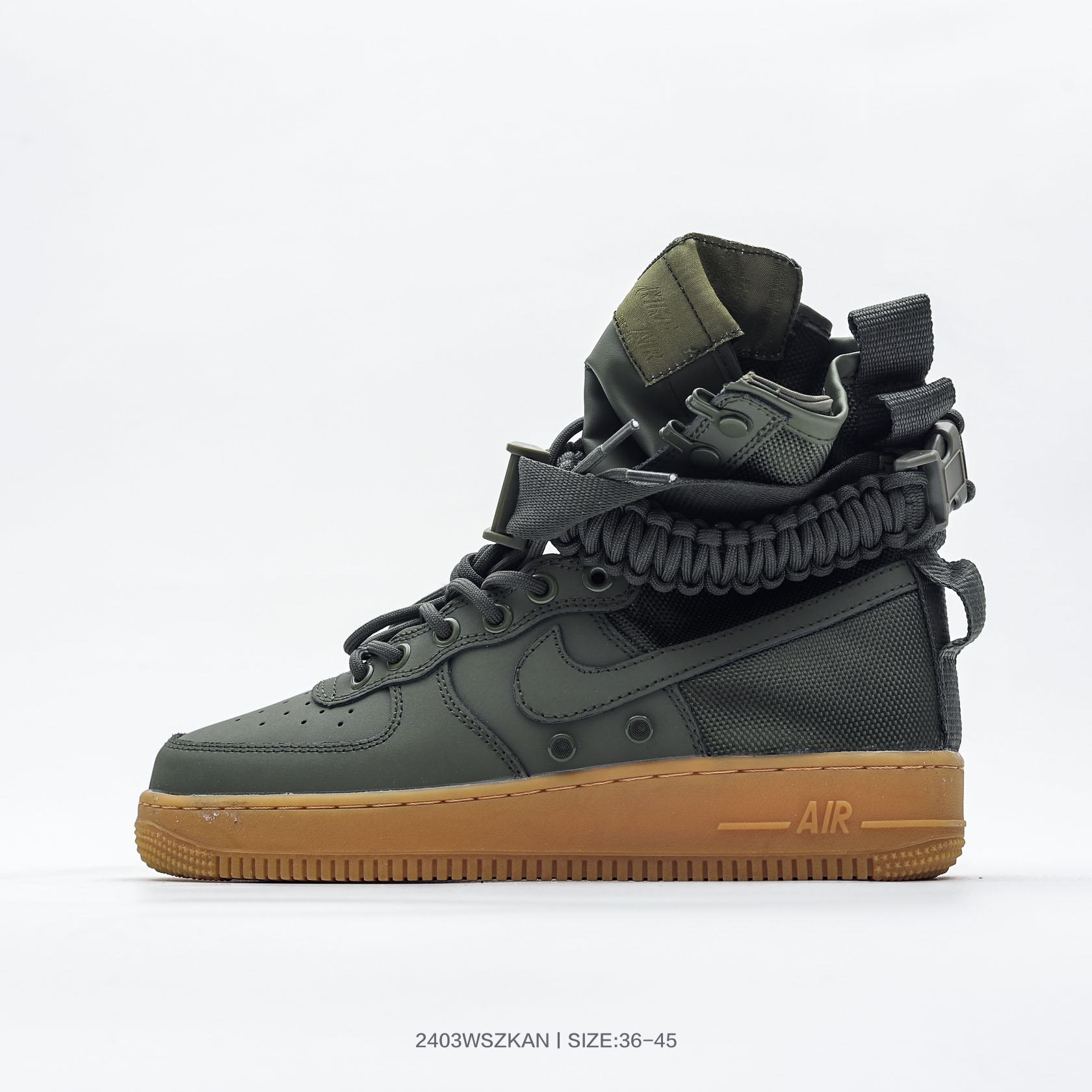 Nike Air Force 1 Olive Green High-Top Sneaker