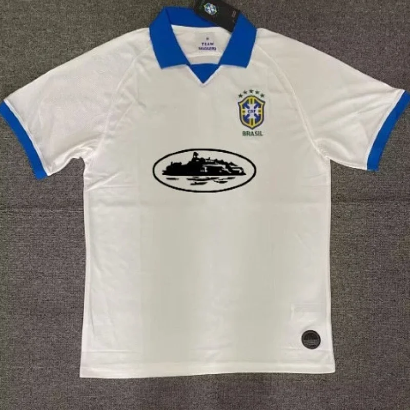 Corteiz Brazil Jersey with Blue Collar