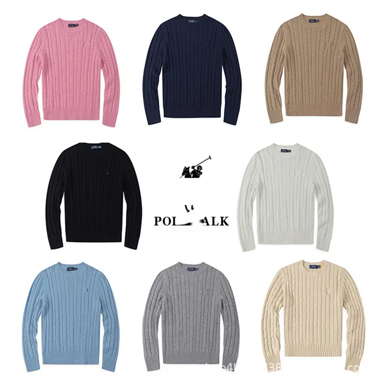 Polo Ralph Lauren  Crew Neck Cable - Knit Sweaters with Polo Logo