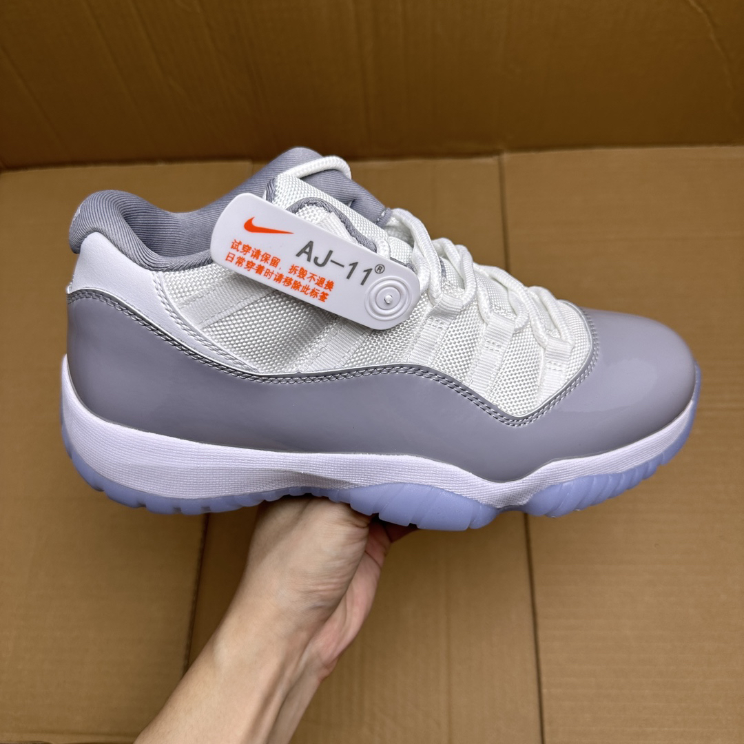Nike Air Jordan11 Retro White Gray Shoes
