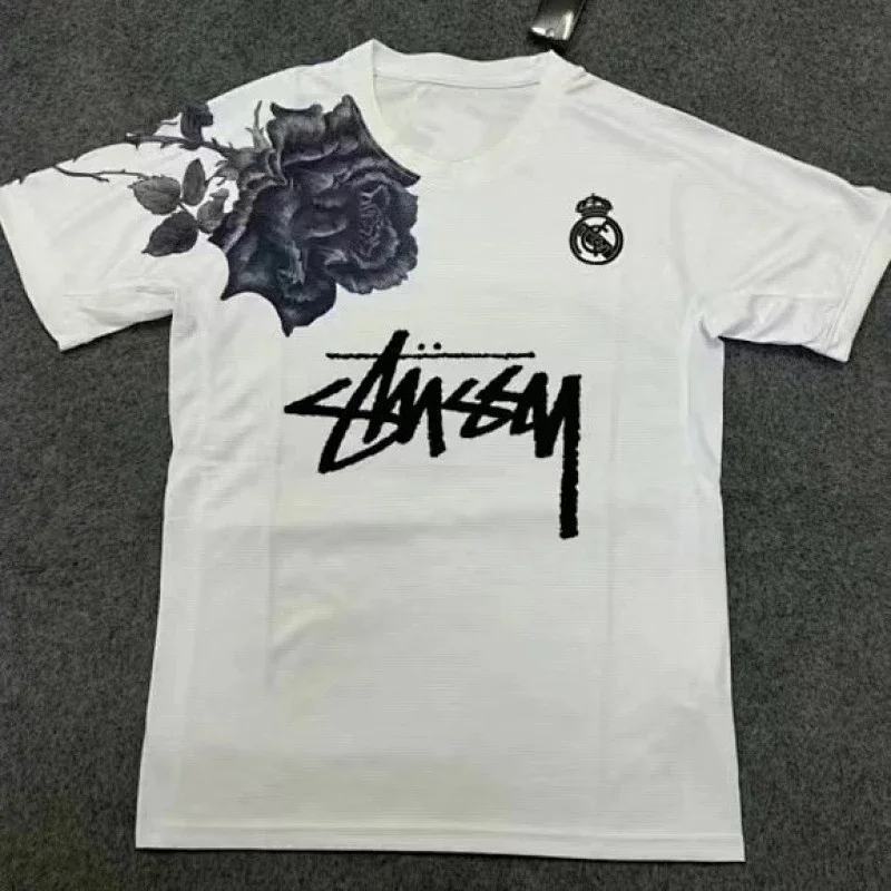 Stussy FC Barcelona Striped Soccer Jersey