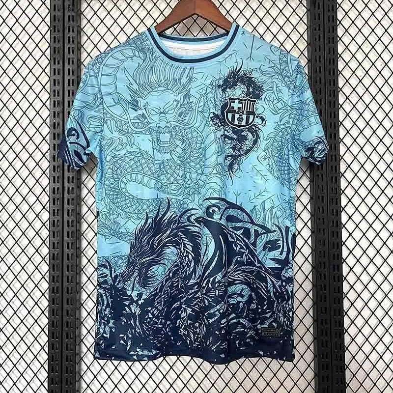 FC Barcelona Black Red Blue Snake Leaf Jersey