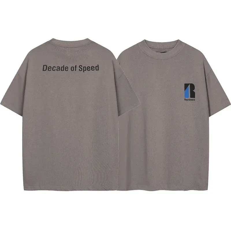 Represent Gray T-Shirt "Decade of Speed" Back Print