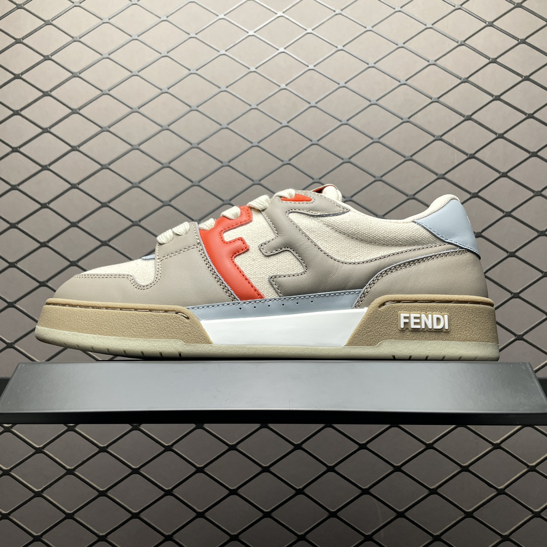Fendi H Logo Color-Block Casual Sneakers