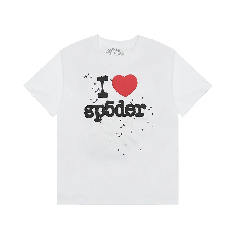 Sp5der White I Love Sp5der Graphic T - Shirt
