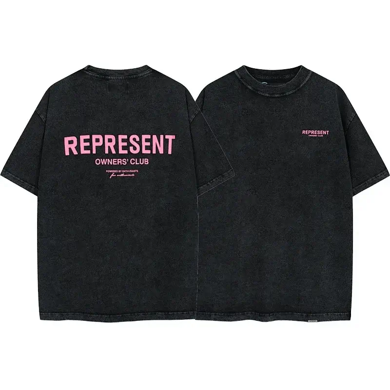 REPRESENT Washed Black T-Shirt