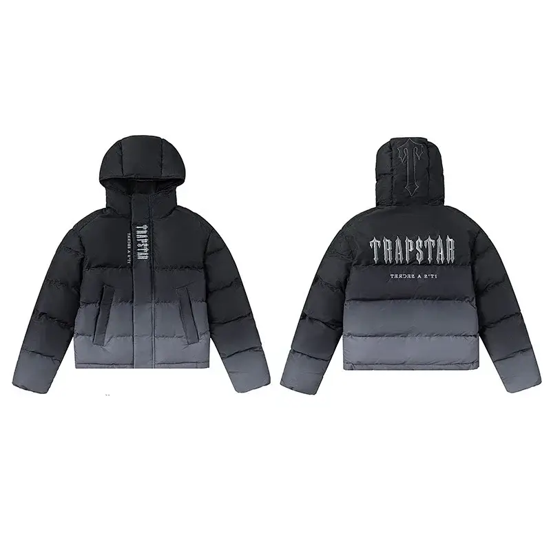 TRAPSTAR Black & Gray Puffer Jacket