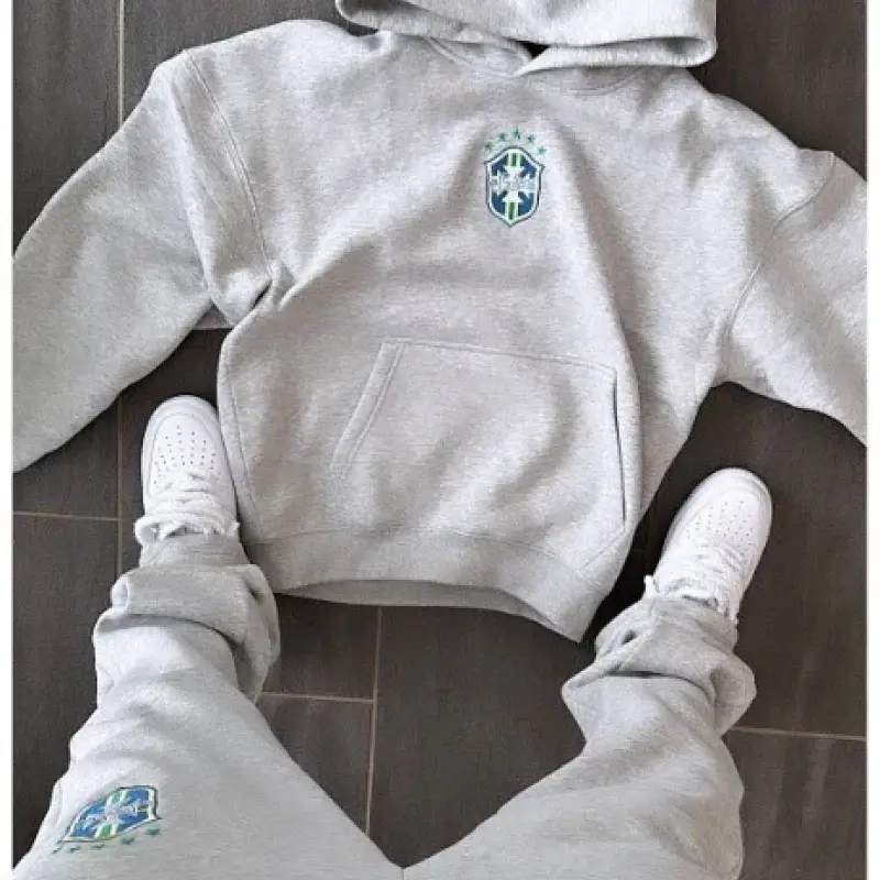 PLAY Gray Emblem Hoodie & Sweatpants Set
