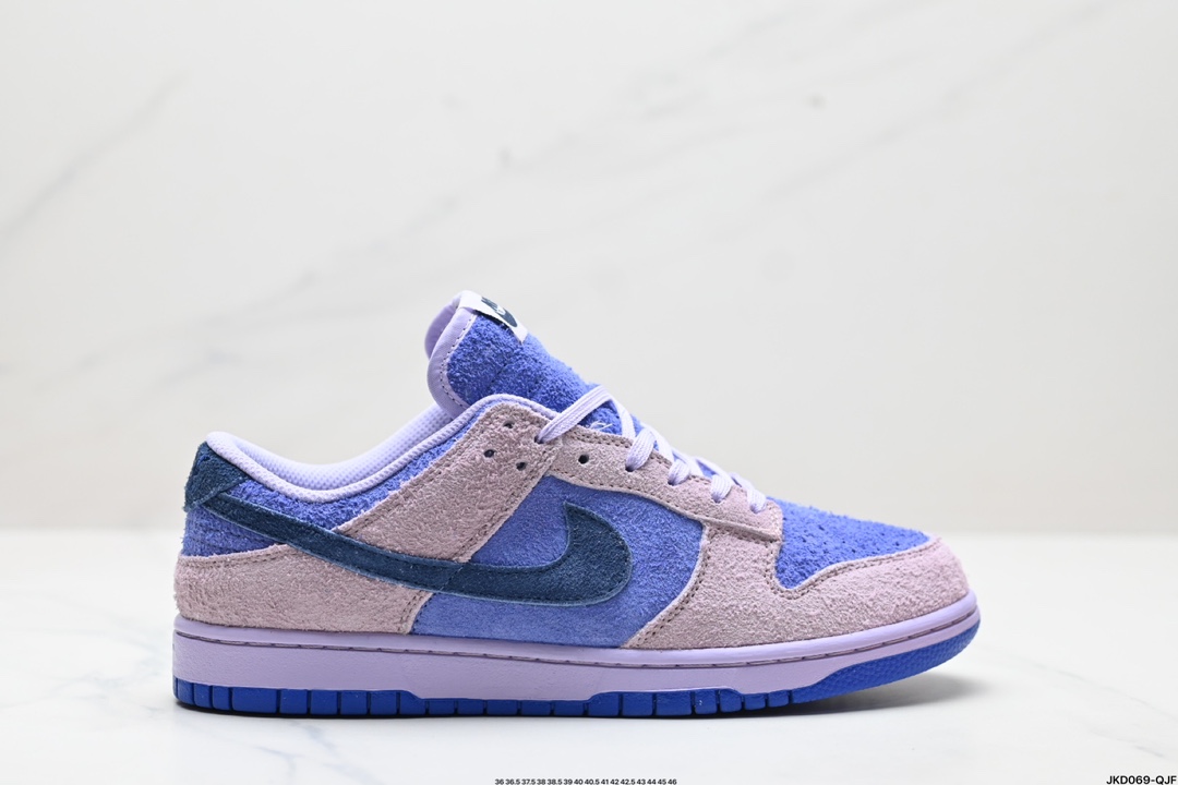 Nike Dunk Low Purple Pink Suede Sneakers