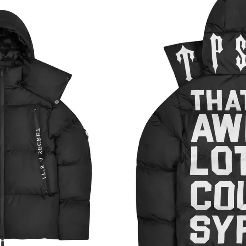 TRAPSTAR Black Hooded Puffer