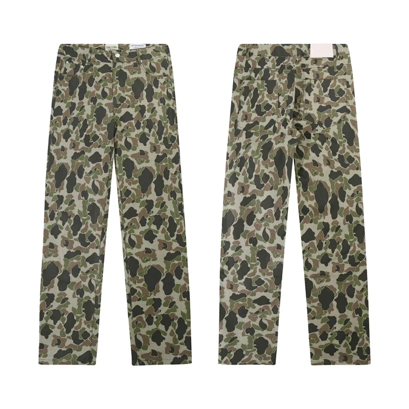 Balenciaga Camouflage Print Straight - Leg Jeans