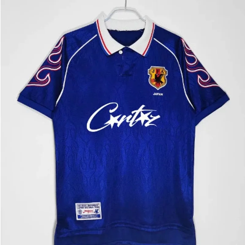 Gritz Japan Soccer Jersey Blue Collar & Sleeve