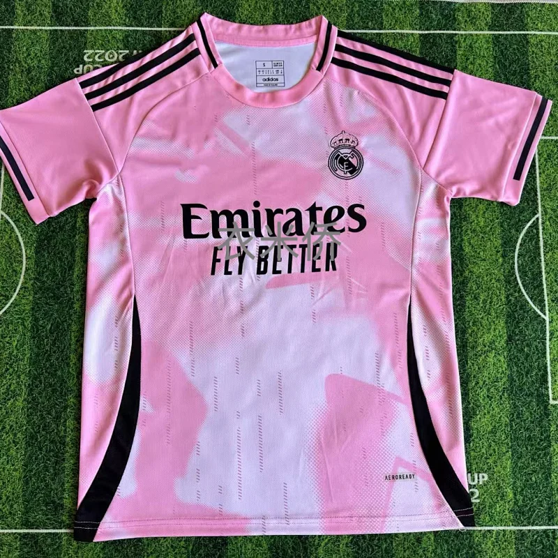 Real Madrid Pink Jersey: Emirates & Ornate Pattern