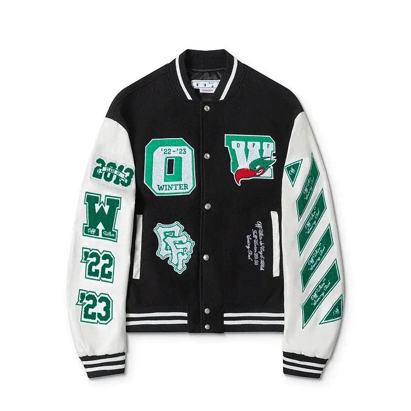 Off-White Black & White Varsity Jacket