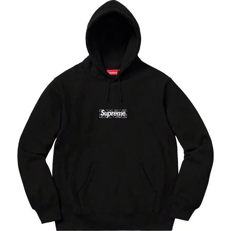 Supreme Bandana Box Logo Hooded Sweatshirt (Black)
