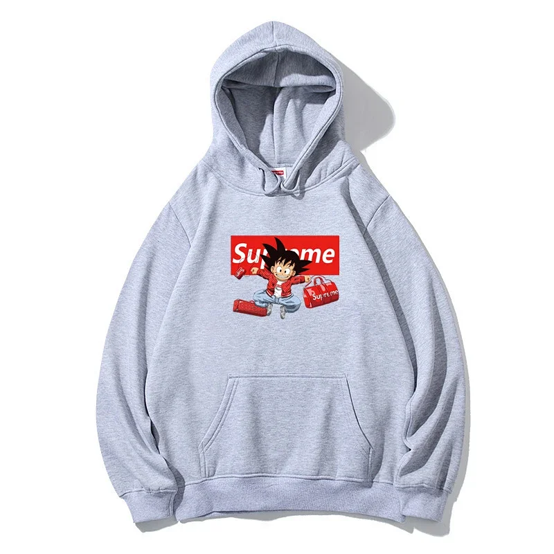 Supreme Hoodie with Goku & Red Graphic