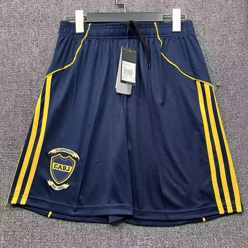 Boca Juniors Blue Striped Yellow Shorts