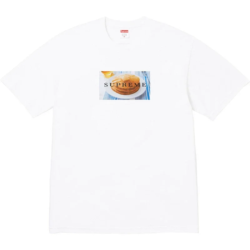 Supreme White Pancakes Tee
