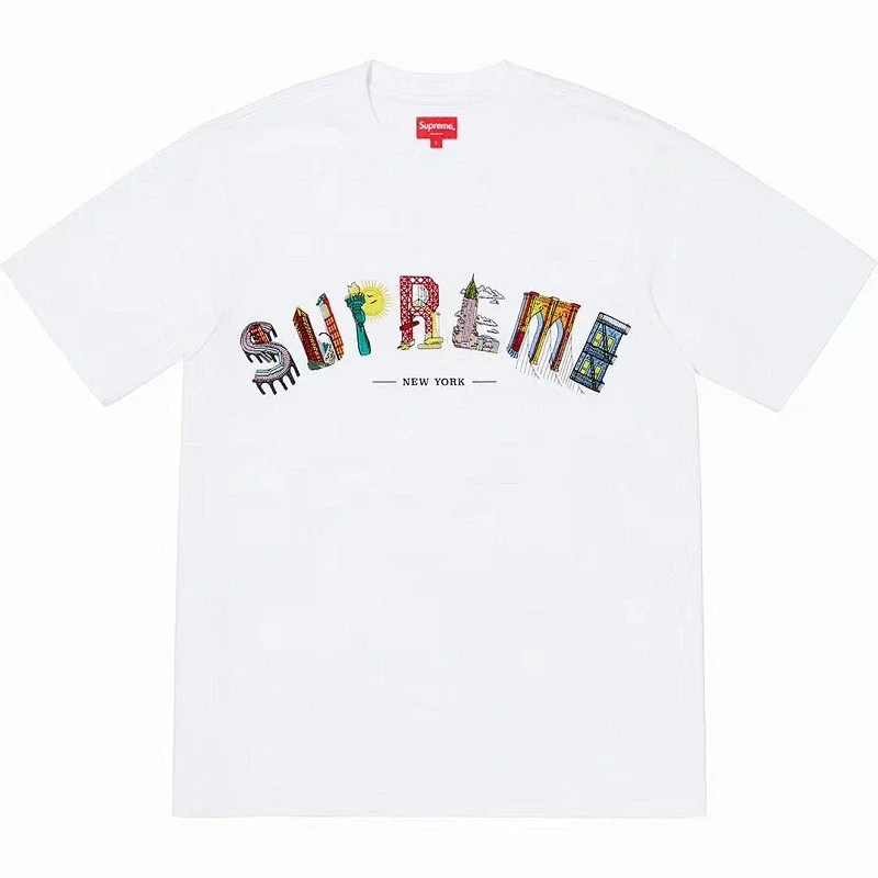Supreme White NYC Landmarks Tee