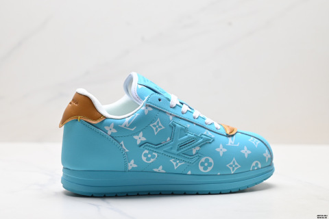 LOUIS VUITTON x Nigo ButtersoftFW25 Calf Leather Low-top Casual Shoes