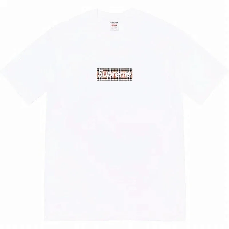 Supreme x Burberry Box Logo Tee